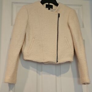 Banana Republic Off-White Teddy Jacket
